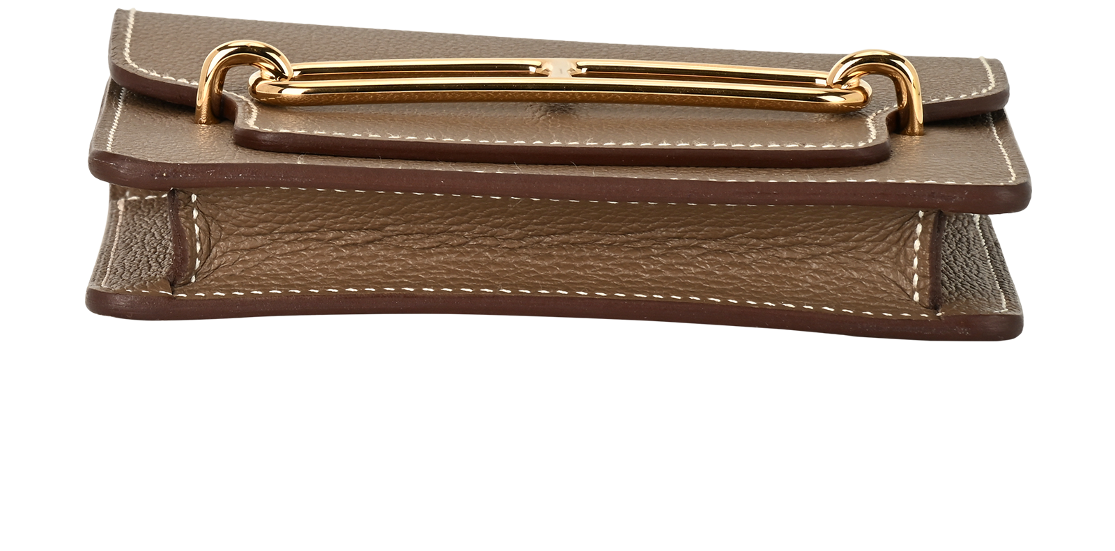 Hermes Roulis Slim Wallet, &pound;1,400, Accessories, Taupe, Leather, Top view